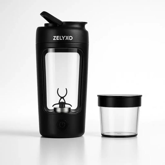 Shaker Électrique Noir ZELYXO – Mélange Rapide et Homogène NovaShake