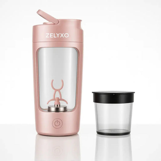 Shaker Électrique Rose ZELYXO – Mélange Rapide et Homogène NovaShake